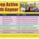 Keep Active with Gaynor timetable